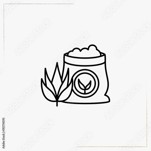 millet sack line icon