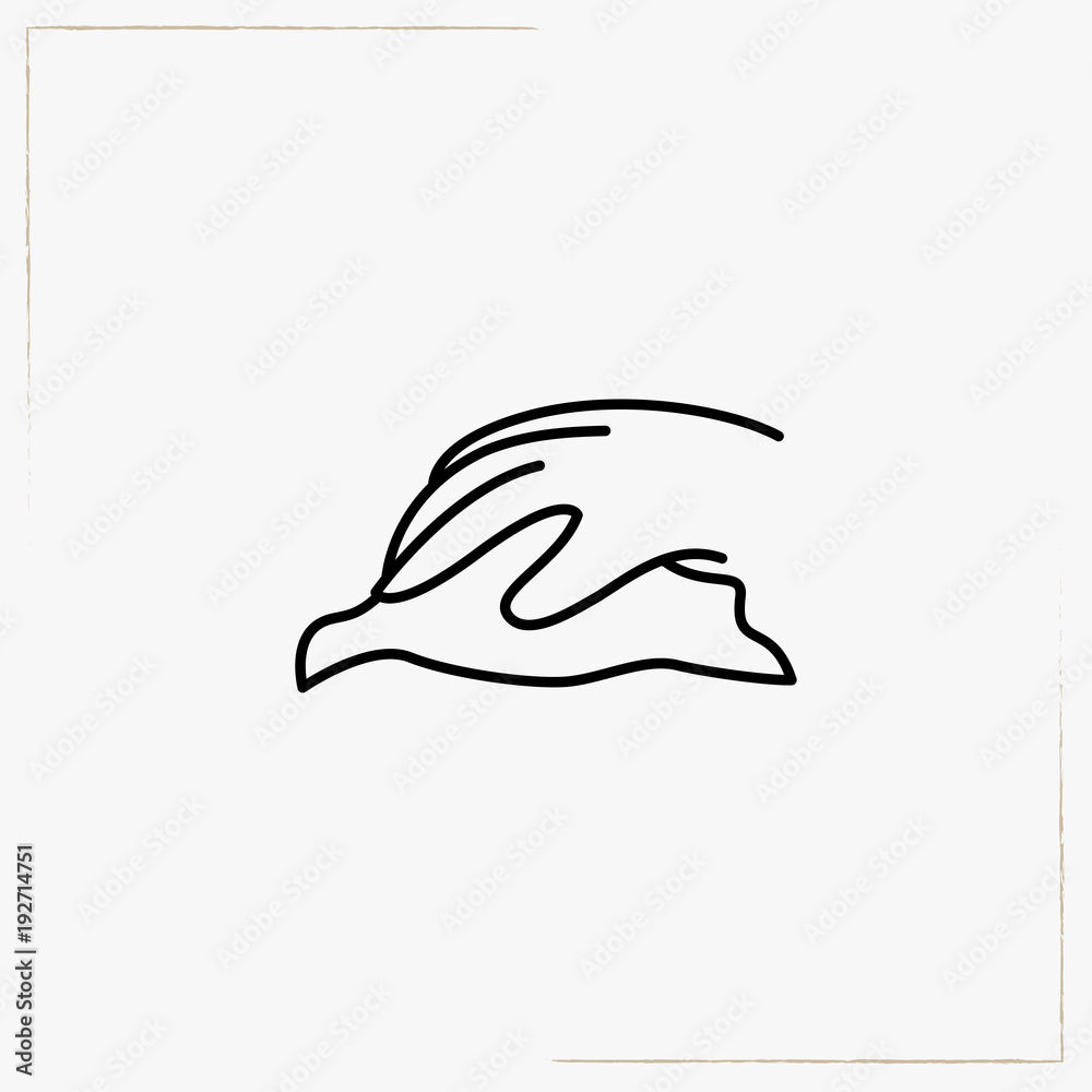 Fototapeta premium rag line icon