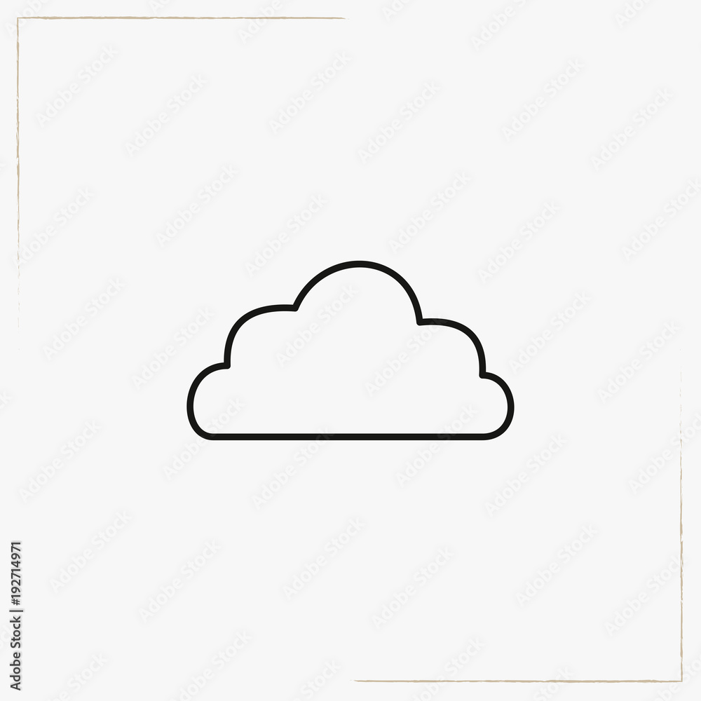 cloud line icon cloud line icon