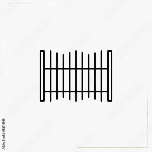 fences line icon