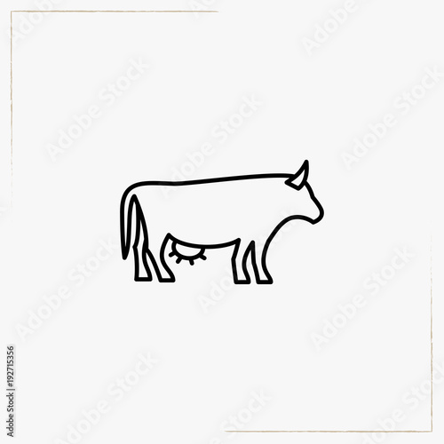 cow line icon © Orkhan