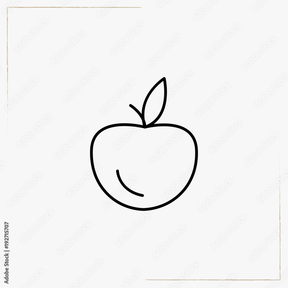 apple line icon