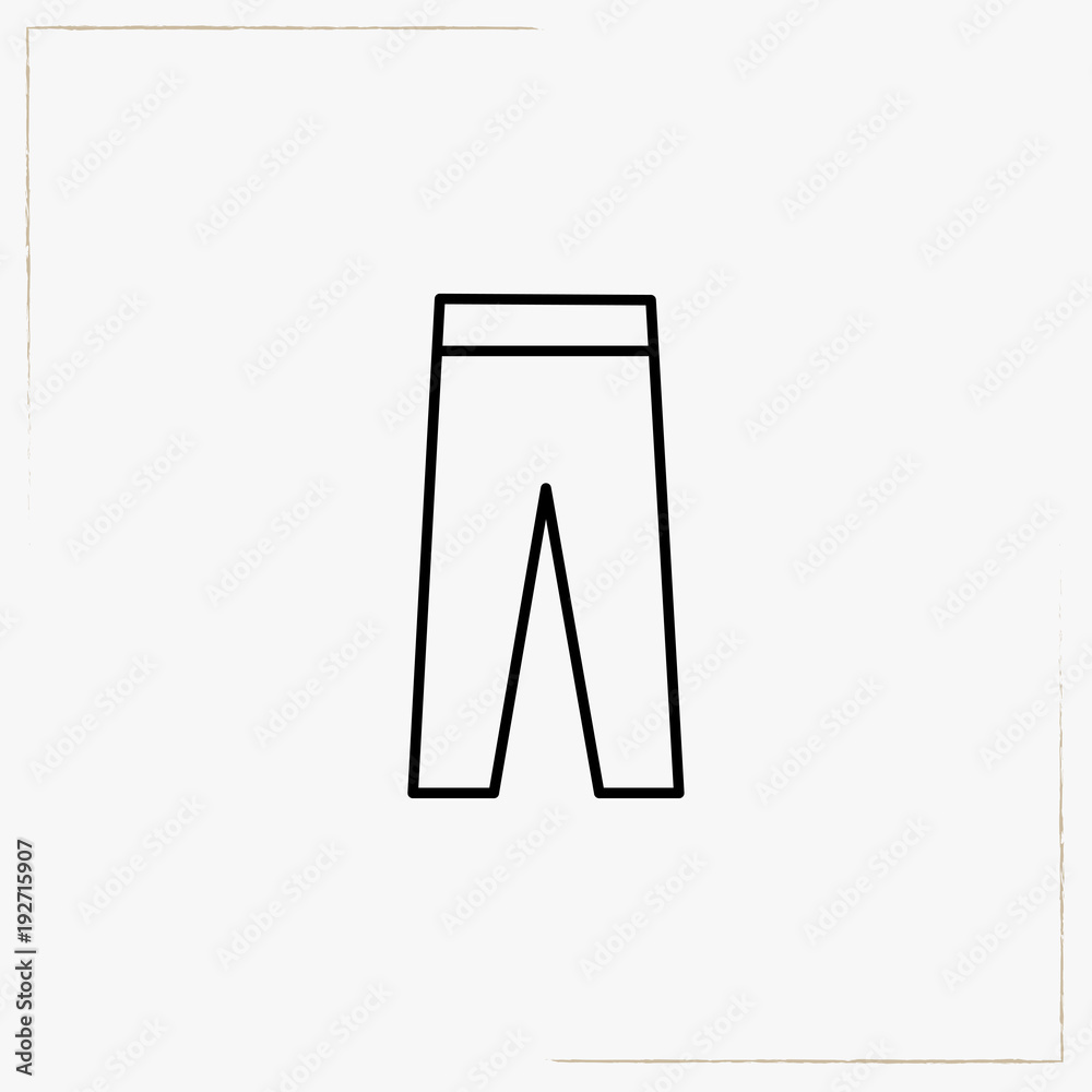 trouser line icon trouser line icon