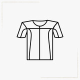 sport shirt line icon