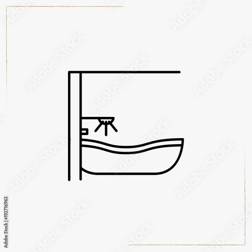 bath line icon