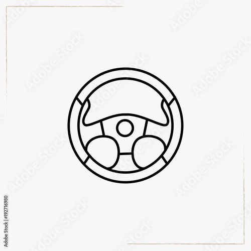 wheel line icon