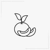 peach line icon