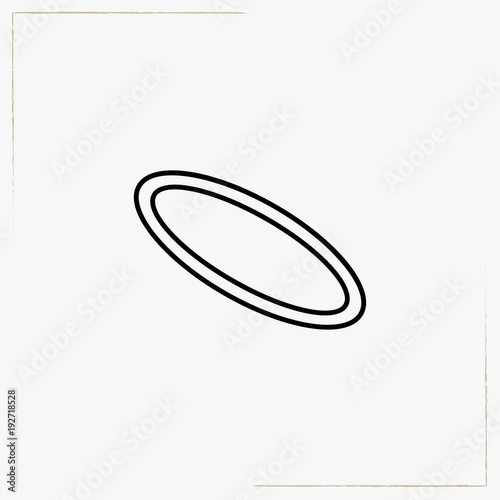 hula hoop line icon