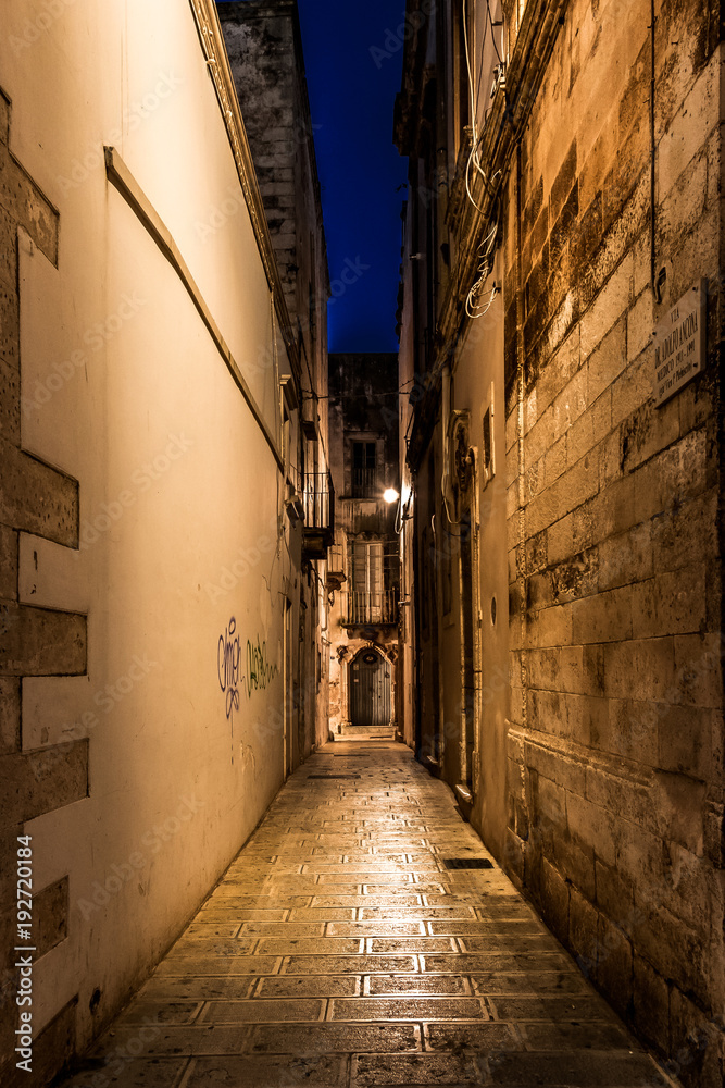 Fototapeta premium Martina Franca at night, Puglia, Italy