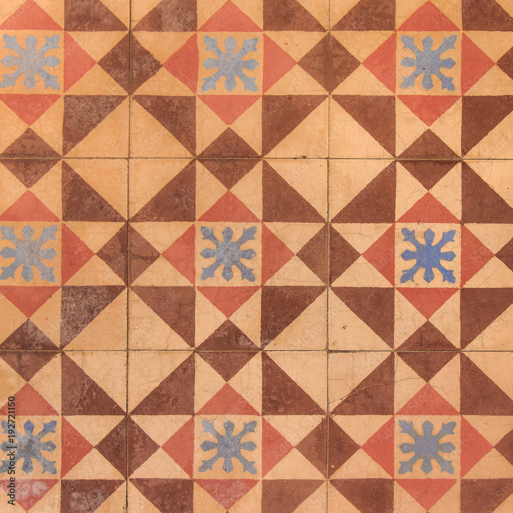Vintage texture of tile background