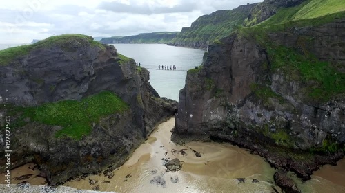 Carrick-a-Rede, Ireland. ( aerial footage Carrick-a-rede )