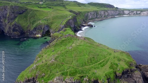 Carrick-a-Rede, Ireland. ( aerial footage Carrick-a-rede )