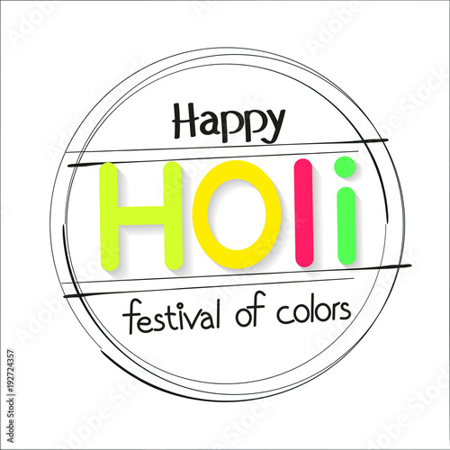 Happy Holi illustration