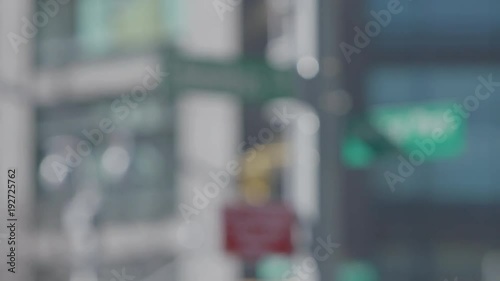 shot of Colombus Circle street sign, Manhattan, NYC photo