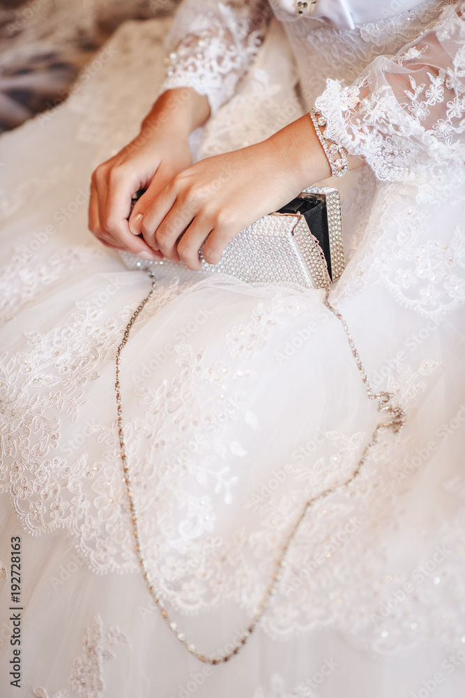 bride dress detail