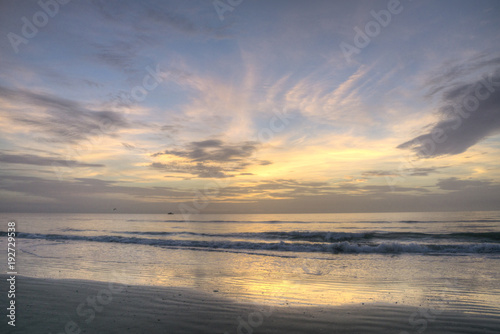 Sunrise in Cocoa Beach Florida.