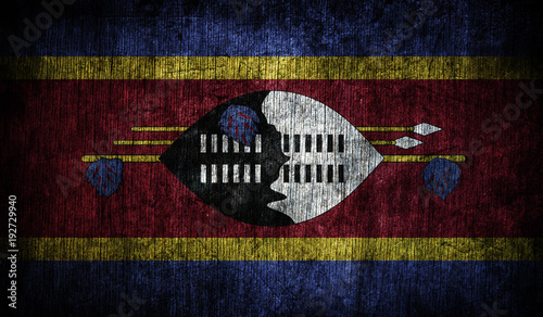 Abstract flag of Swaziland, Africa