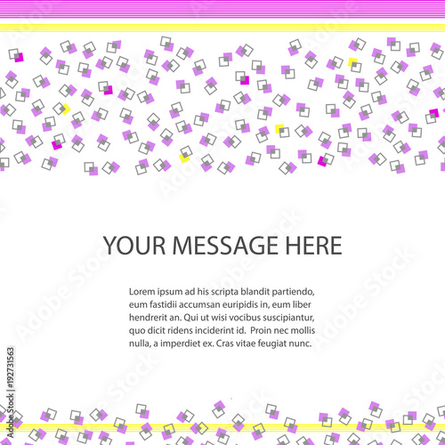 Abstract geometric background design. Minimalist style