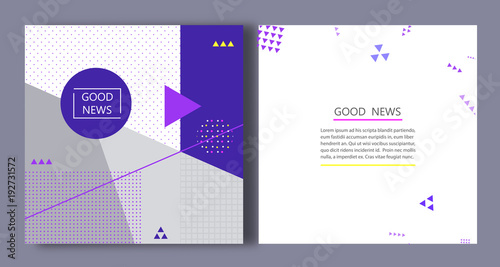 Abstract geometric background design. Minimalist style