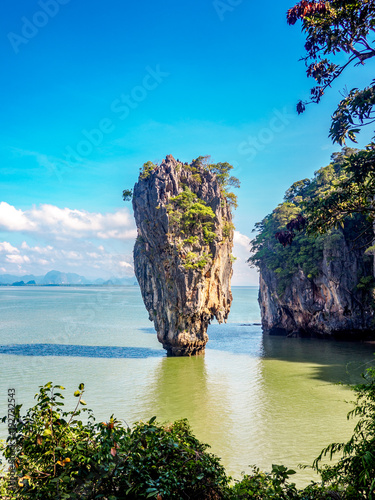 The Ko Ta Pu rock, seen from Khao Phing Kan, a.k.a. James Bond Island