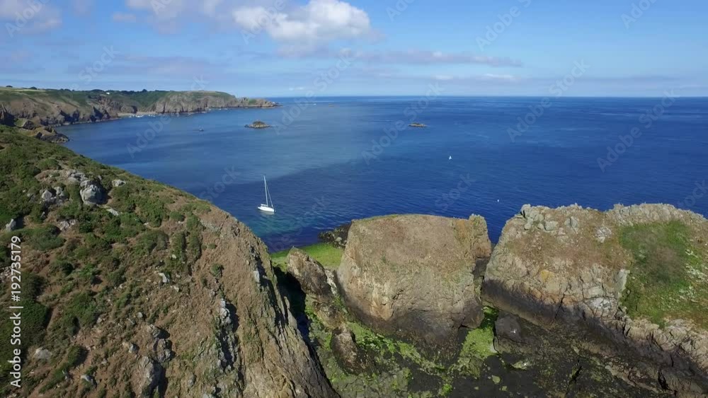 Fly above Sark the crown jewel of the Channel Islands, United Kingdom ( aerial footage ) Fly above Sark the crown jewel of the Channel Islands, United Kingdom ( aerial footage )