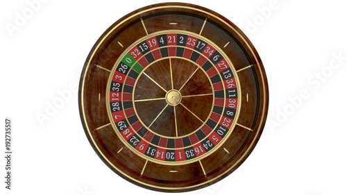 Casino roulette wheel. Animated mask added