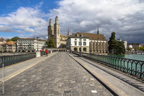 View on Grossmuenster, Zurich