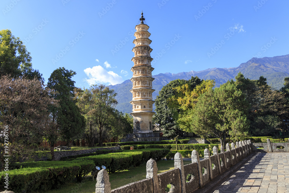China Yunnan Province Dali , Pagodas park