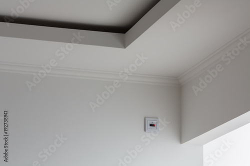 Design of a ceiling interior in the room of the apartment