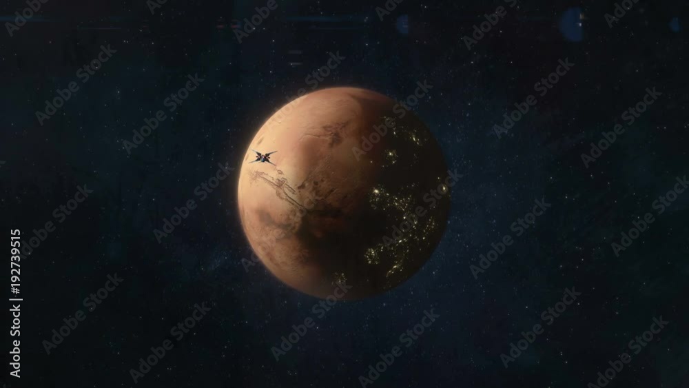 Mars of the Future - Spaceship Leaving