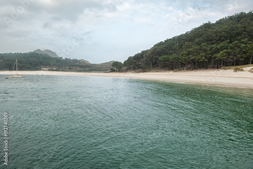 Rodas beach on Cies islands natural park, Galicia © acongar
