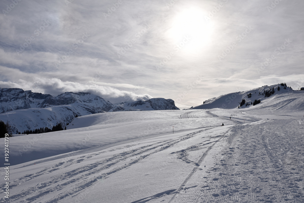 Pistes de l'Oberland bernois à Lenk en Suisse