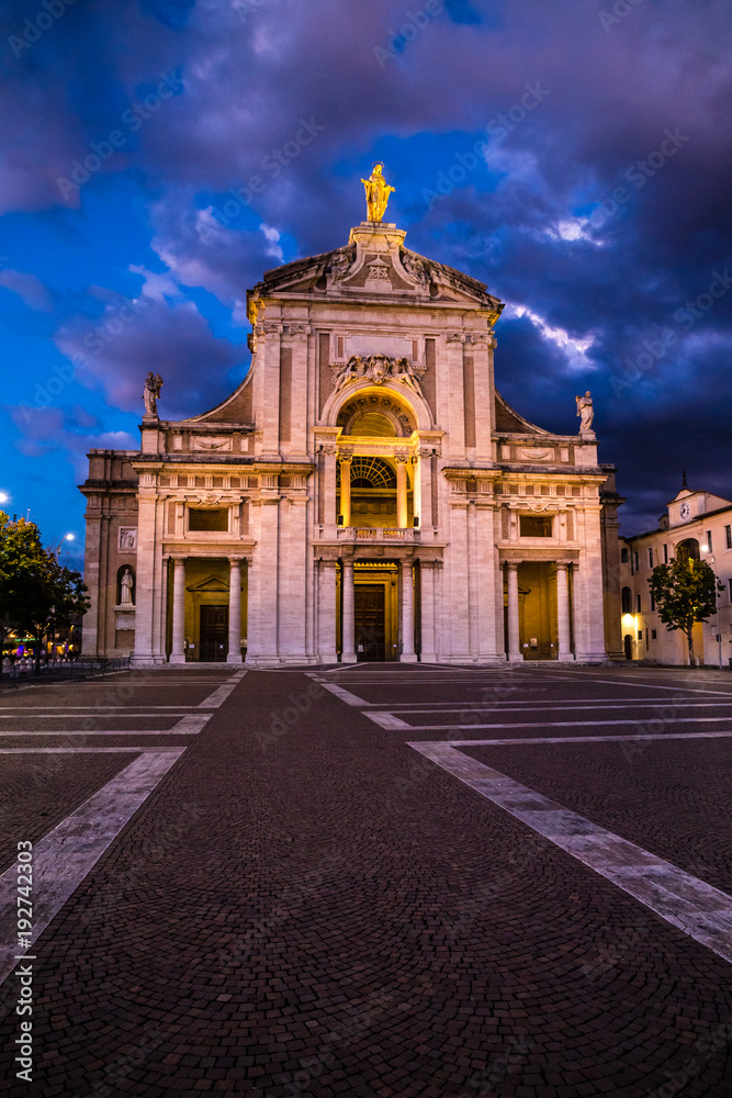 Obraz premium Basilica of Saint Mary of the Angels-Assisi, Italy