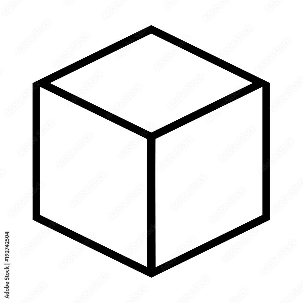 Box line simple icon Box line simple icon