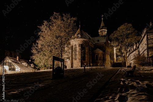 Frankenberger Kirche bei Nacht