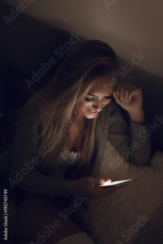 Girl Using Smart Phone