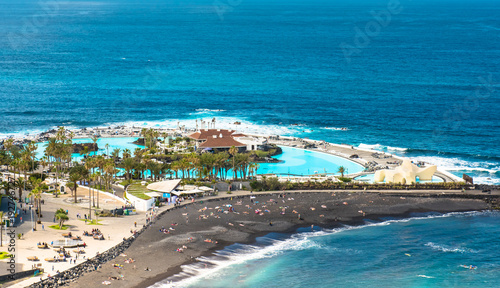 Aerial view to Puerto de la Cruz, Tenerife © Kotangens