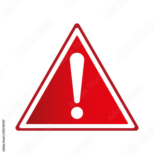 Exclamation sign, Danger Warning, Isolated, Caution icon Warning symbol,