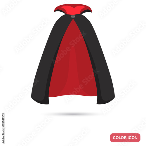 Cloak of Dracula color flat icon