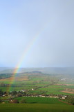 Rainbow over Axe Valley  in East Devon Area of Outstanding Natural Beauty