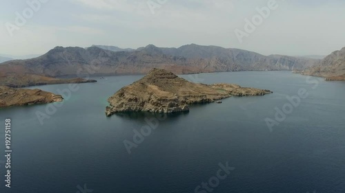  Fly above Khasab Fjords, Oman ( aerial footage )