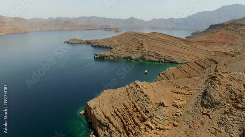  Fly above Khasab Fjords, Oman ( aerial footage )