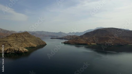  Fly above Khasab Fjords, Oman ( aerial footage )