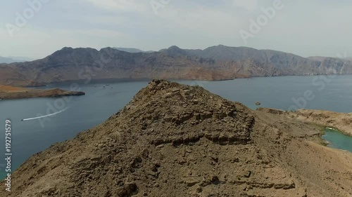  Fly above Khasab Fjords, Oman ( aerial footage )