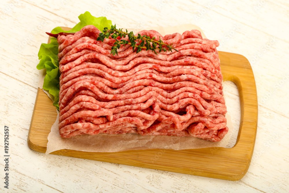 Raw minced beef meat Raw minced beef meat