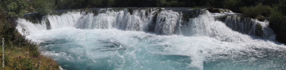 Wasserfälle am Zrmanja River Kroatien Wasserfälle am Zrmanja River Kroatien