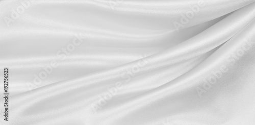 Wallpaper Mural Smooth elegant white silk or satin luxury cloth texture as wedding background. Luxurious Christmas background or New Year background design Torontodigital.ca