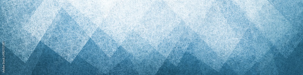 abstract blue background with white triangles and rectangle shapes ...