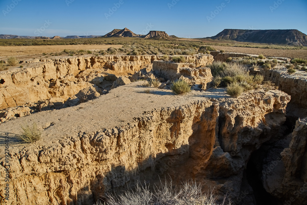 Berdenas Reales desert in Navarra province, Spain