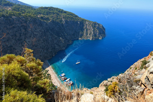 Kelebekler Vadisi (Butterfly Valley) in Oludeniz/Fethiye, Mugla.